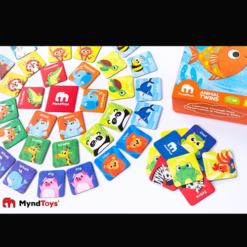 Đồ Chơi Xếp Hình MyndToys Boardgame Animal Twins-Matching Game -Đồ Chơi Giáo Dục Thông Minh Cho Bé trên 3 tuổi