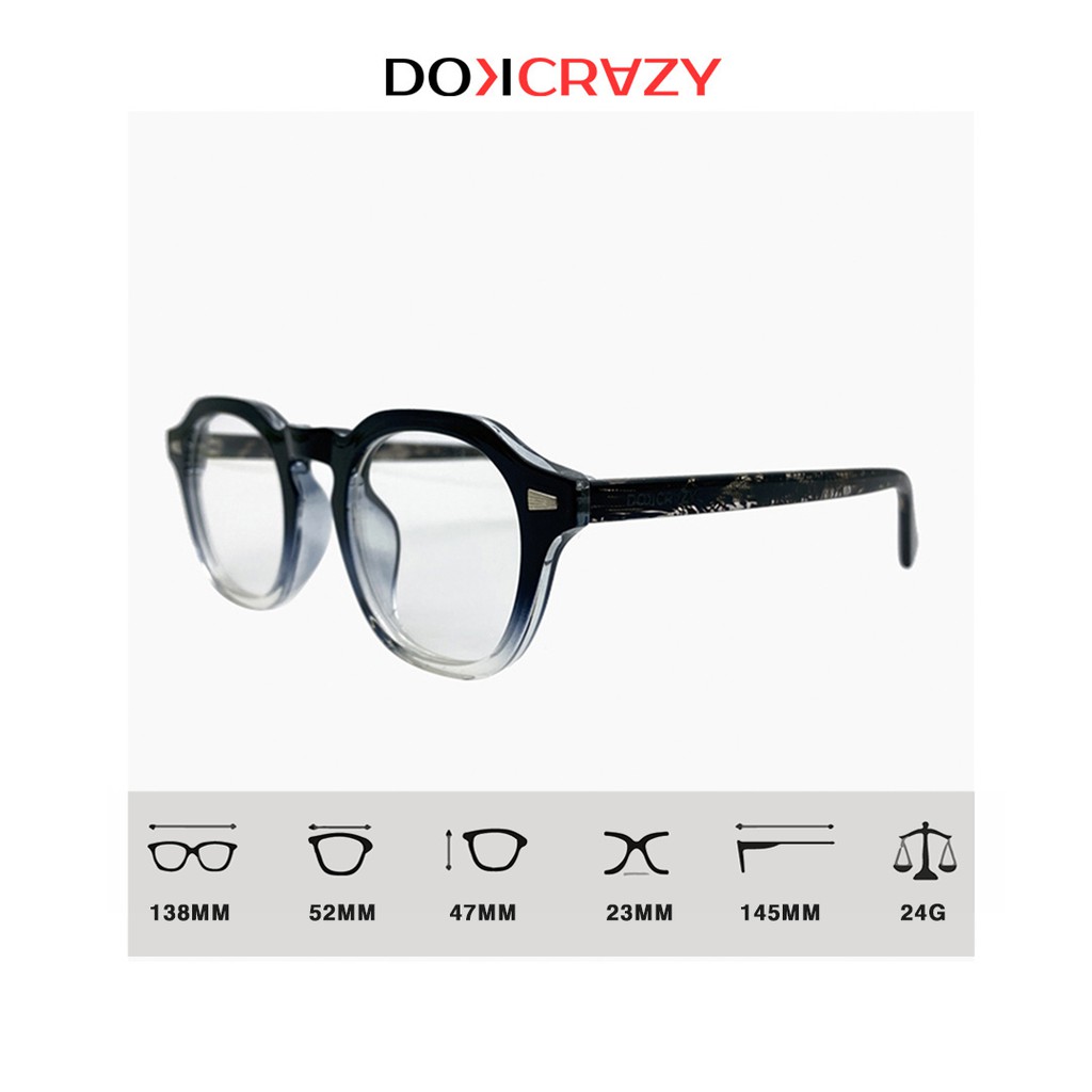 Gọng kính tròn cao cấp ILA local brand DOKCRAZY mắt giả cận không độ thời trang nam nữ style retro hot trend Âu Mỹ | BigBuy360 - bigbuy360.vn