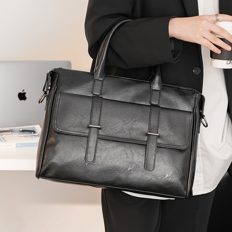 Túi xách nam công sở đẹp thời trang cao cấp, Cặp xách nam công sở bằng da cao cấp T4015 đựng vừa laptop 15.6 inch | WebRaoVat - webraovat.net.vn