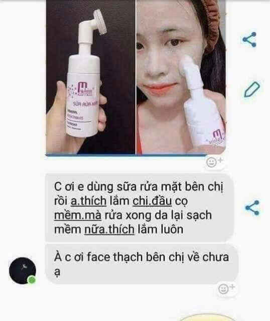 Sữa rửa mặt rau củ M'White