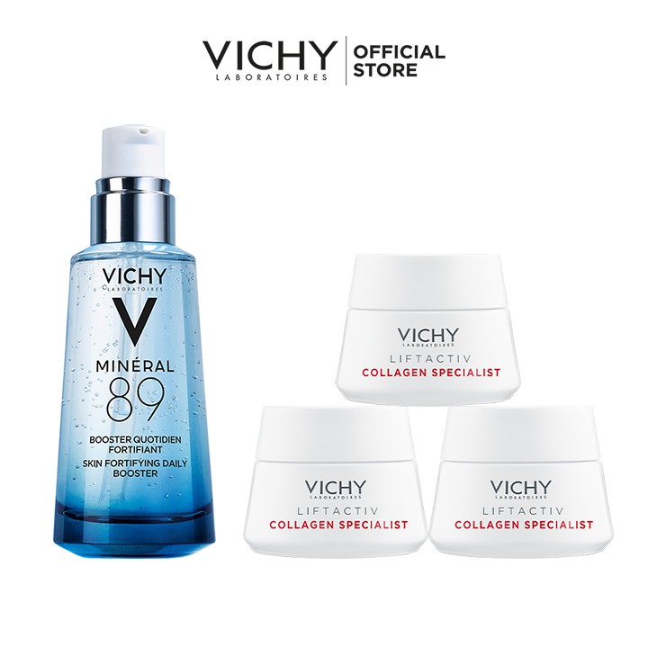 [Mã FMCGMALL giảm 8% đơn 250K] Bộ serum khoáng phục hồi chuyên sâu và ngăn ngừa lão hoá Vichy Mineral 89