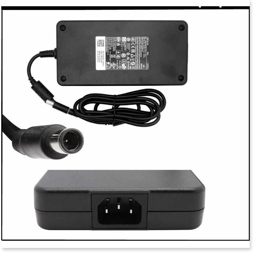 █ Adapter Sạc Laptop Dell 240w thân dẹt 19.5V -12.3A ZIN bóc máy Dùng cho M6700 M6400 M6800 Tặng dây nguồn █