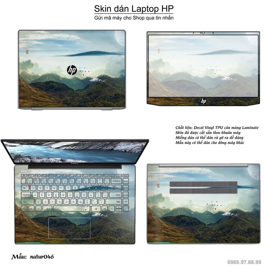 Skin dán Laptop HP in hình thiên nhiên _nhiều mẫu 2 (inbox mã máy cho Shop)