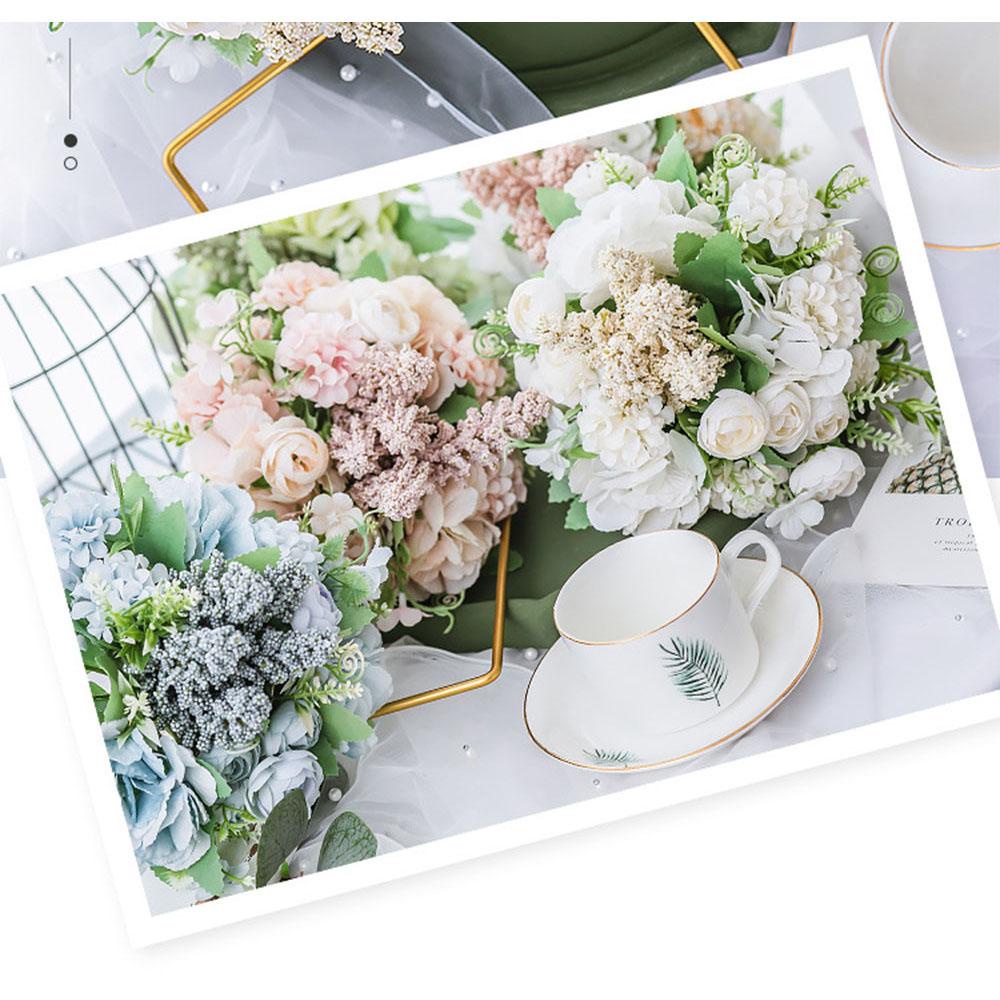 KUNHEV Bó Hoa Mẫu Đơn Bằng Lụa Nhiều Màu Trang Trí Bàn Tiệc Cưới