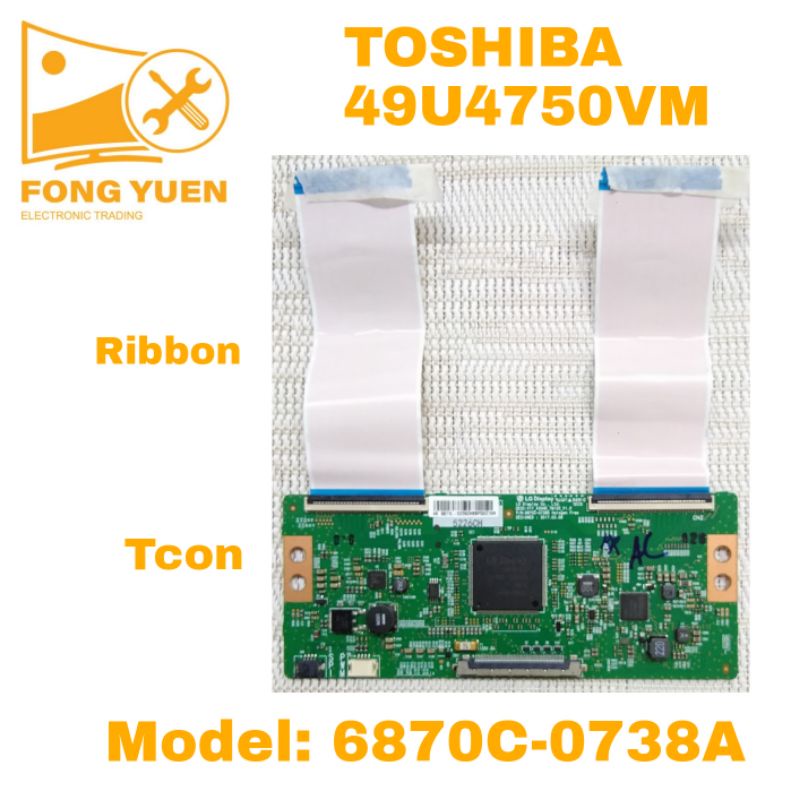 TV TOSHIBA TCON 49 "BAN HOẶC RIBBON 49U4750VM Mlb1 49"