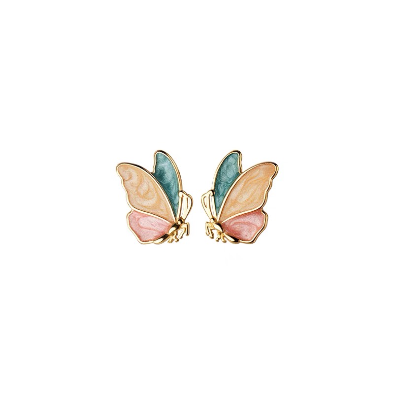 Khuyên tai bạc ý 925 mạ vàng 18k CECY- 2771