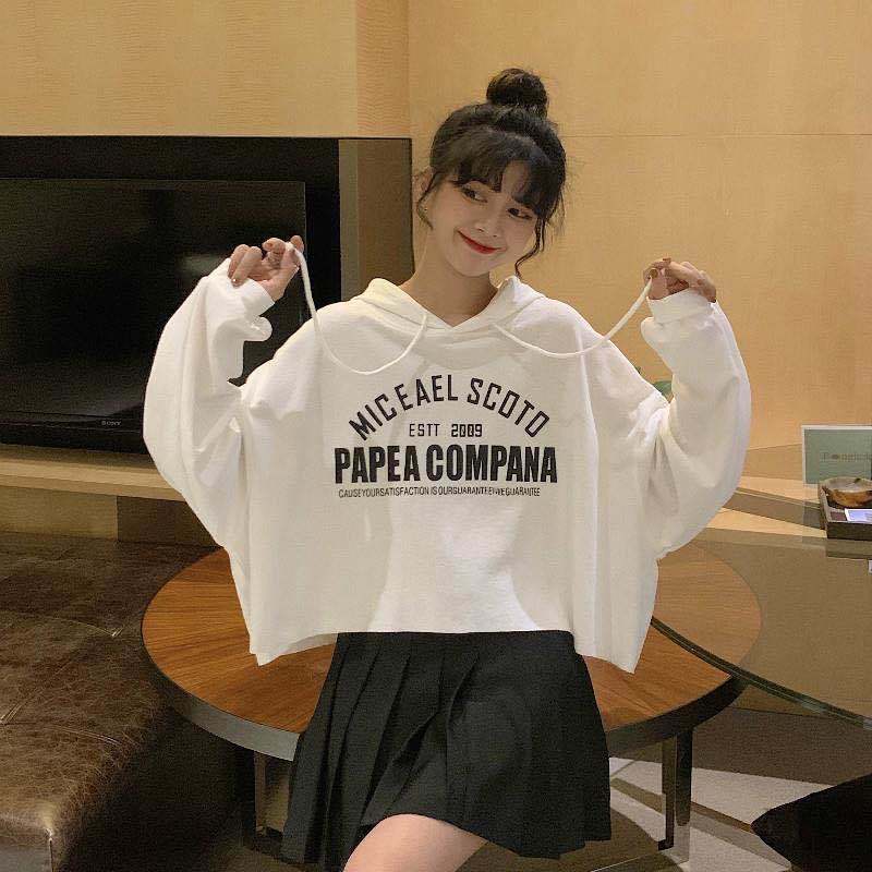 BH Áo Hoodie Nữ Dáng Rộng Phong Cách Hàn