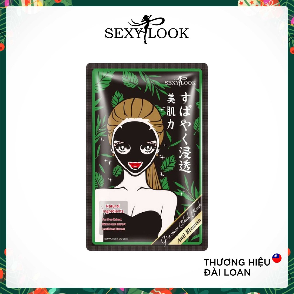 Mặt Nạ Tràm Trà SEXYLOOK Kiểm Soát Dầu Và Mụn (Miếng Lẻ 28ml)
