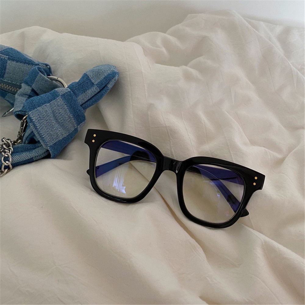 Mắt Kính Chống Ánh Sáng Xanh Gọng Dày Đơn Giản Thời Trang Cho Nữ