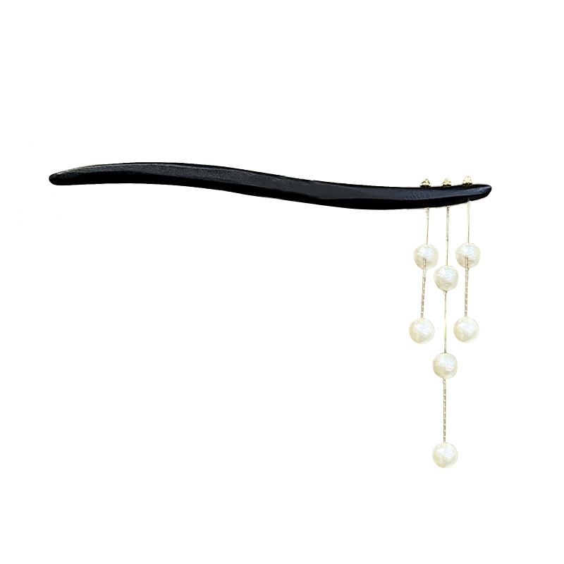 Trâm Cài Tóc Tua Rua Đính Hạt Ngọc Trai Phong Cách Trung Hoa