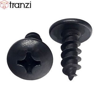 Vít bake đầu dù đuôi nhọn ren thô mạ đen M6x16 - túi 10 cái