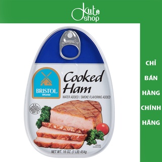 Thịt heo hộp vị xông khói bristol brand cooked ham 454g - ảnh sản phẩm 1