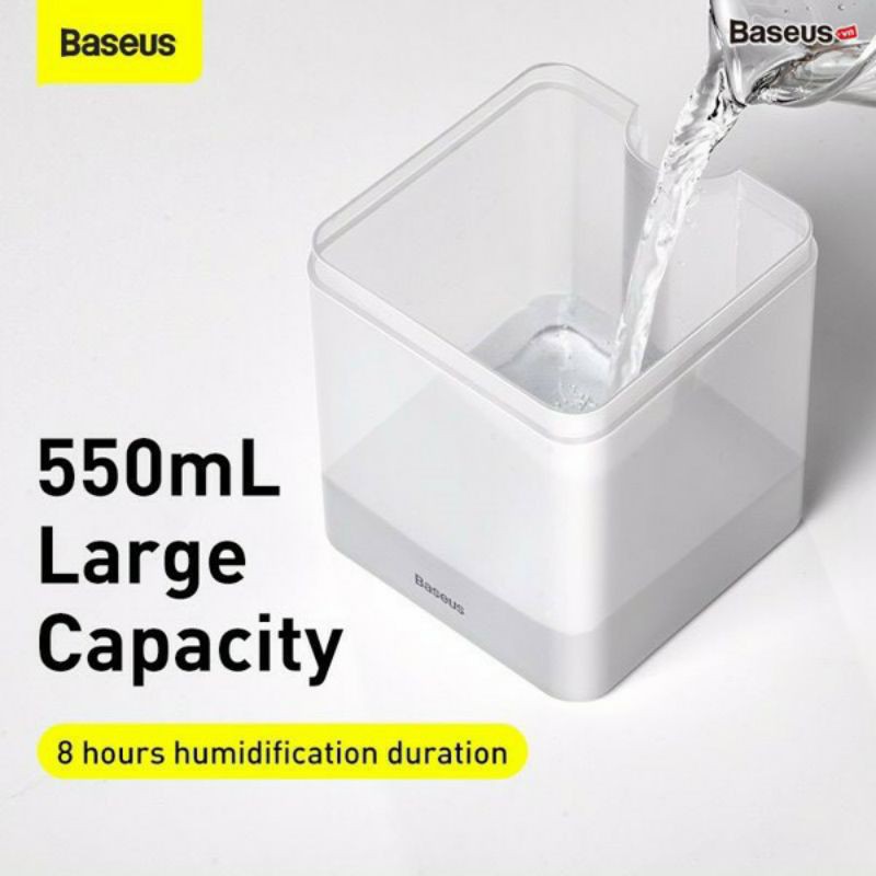 Máy phun sương tạo ẩm để bàn Baseus Time Magic Box Humidifier 550ml