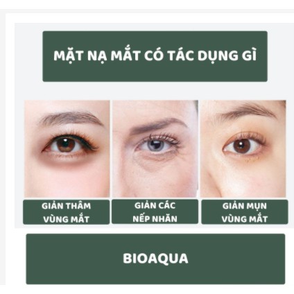 Hộp 60 Miếng Mặt Nạ Dưỡng Mắt, Giảm Quầng Thâm, Bọng Mắt, Nhăn Mắt Của Bioaqua CS63