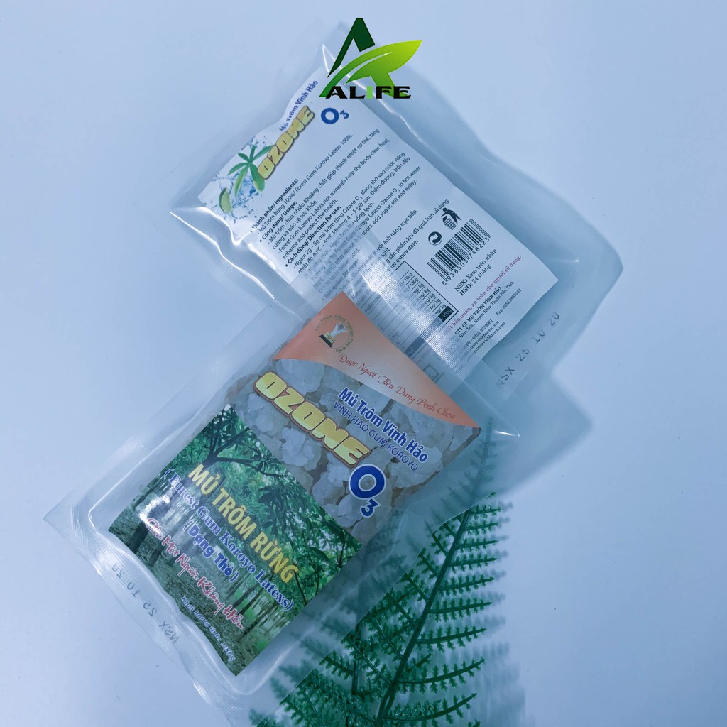 Mủ trôm sạch dạng rừng thô Vĩnh Hảo Ozone 100gr/gói. Mủ trôm Vĩnh Hảo chính hãng - Alife