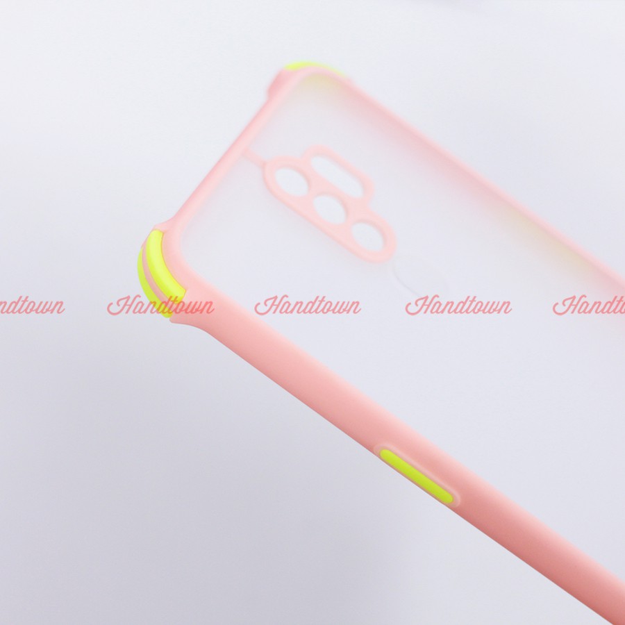 Ốp Lưng Chống Sốc Nhám Oppo A5 2020 Oppo A9 2020 OppoA5 2020 OppoA9 2020 Viền Màu Thời Trang TPU Viền Dẻo Lưng Cứng