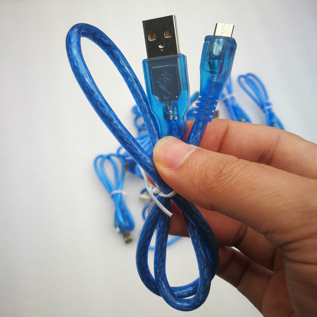 Cáp sạc, truyền dữ liệu Micro USB nạp chương trình Arduino, ESP8266, truyền dữ liệu điện thoại ...