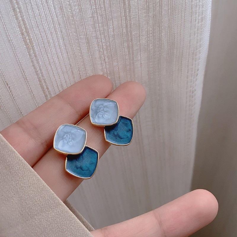 Bông tai Hàn Quốc, hoa tai hình học nhỏ xinh