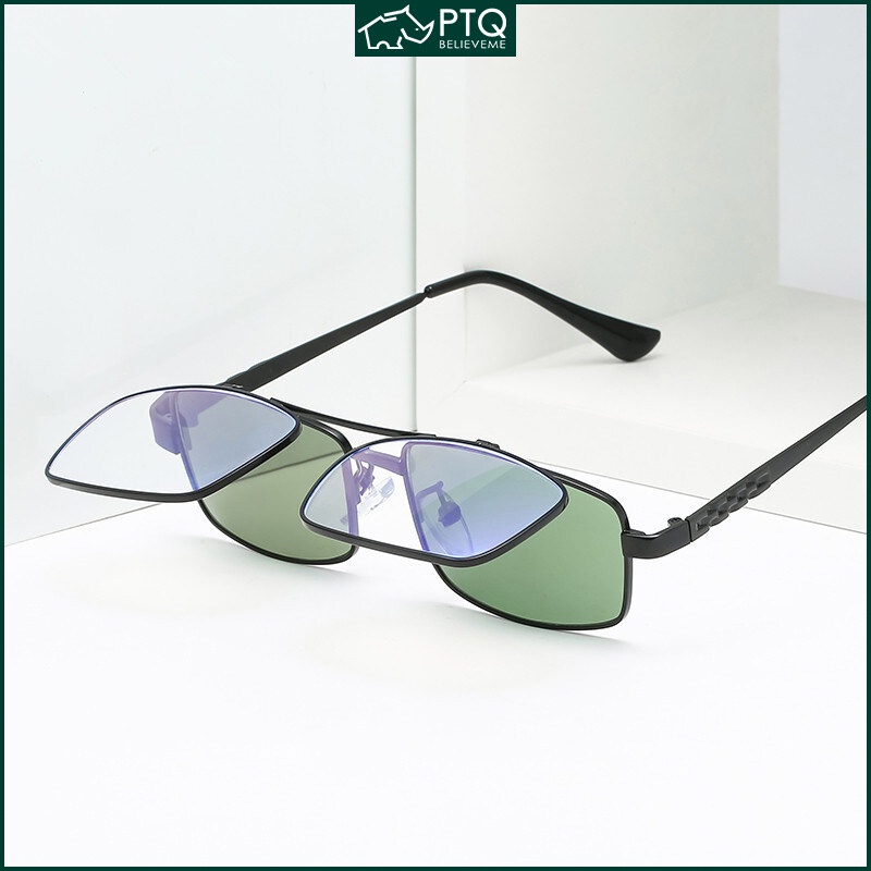 Kính Đọc Sách Chống Ánh Sáng Xanh Đa Năng Xoay 180 Độ° Lật Kính Mát Dạng Gập Xoay 100~400 PTQ