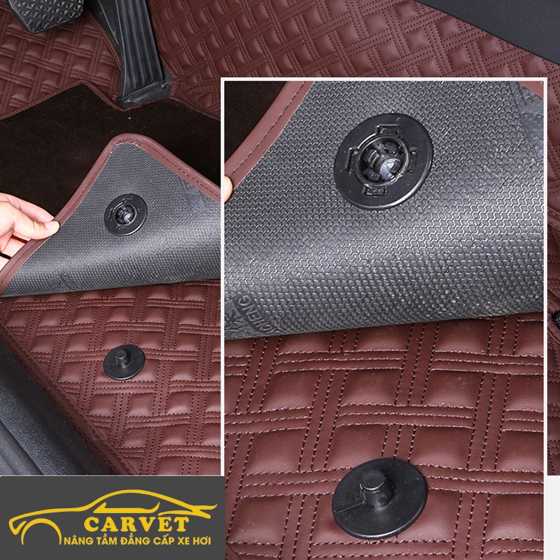 Thảm lót sàn 5d 6d cho xe Kia Sonet da Pu cao cấp, thảm trải sàn không mùi, giảm ồn 40%