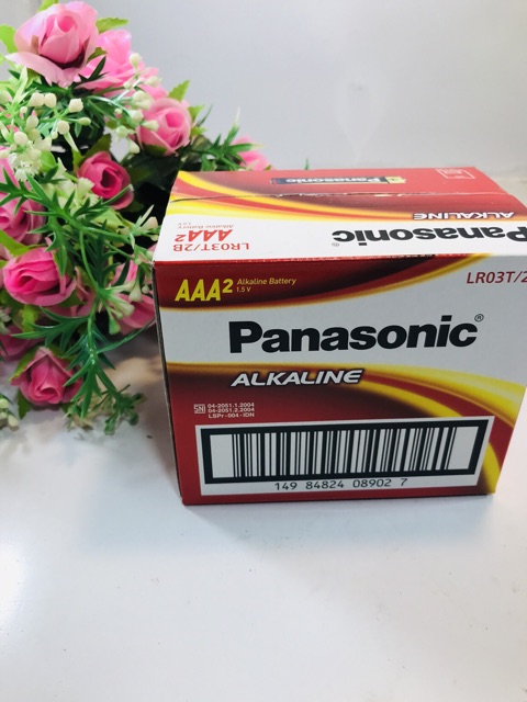 Pin Panasonic AAA Alkaline vỉ 2 viên nhập khẩu chính hãng 100%