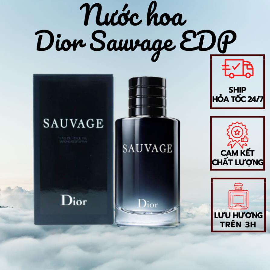 Nước hoa nam dầu thơm nam tính mạnh mẽ cuốn hút Sauvage EDT 100ml
