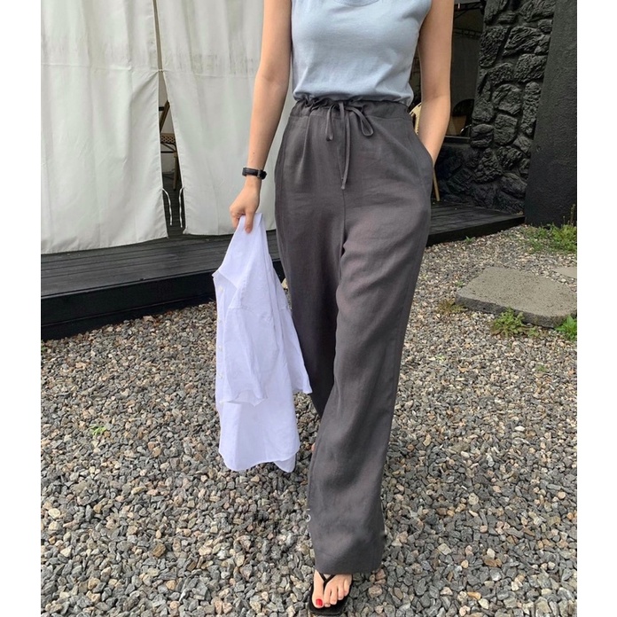 Quần suông Linen