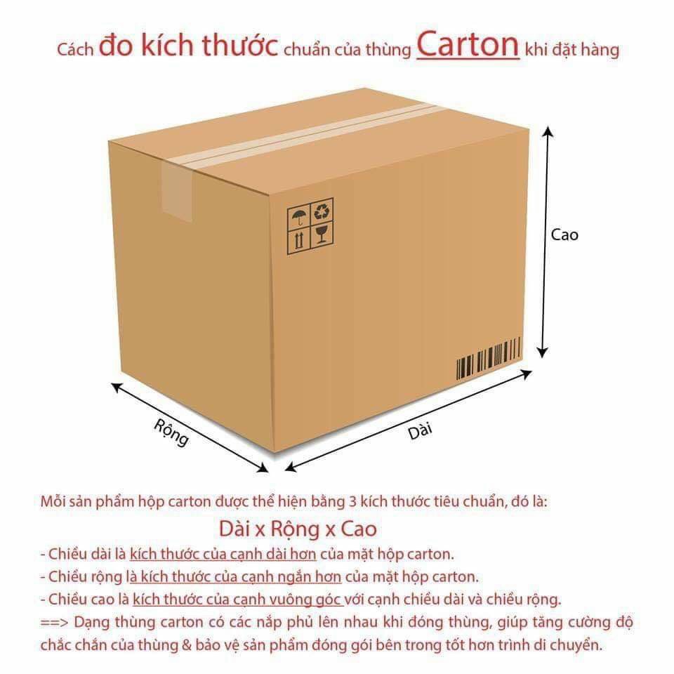 50 Hộp carton 12x12x12