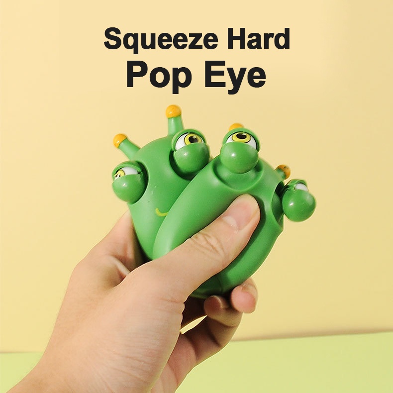 Đồ Chơi Nắn Bóp Đàn Hồi Giảm Stress Hình Đôi Mắt