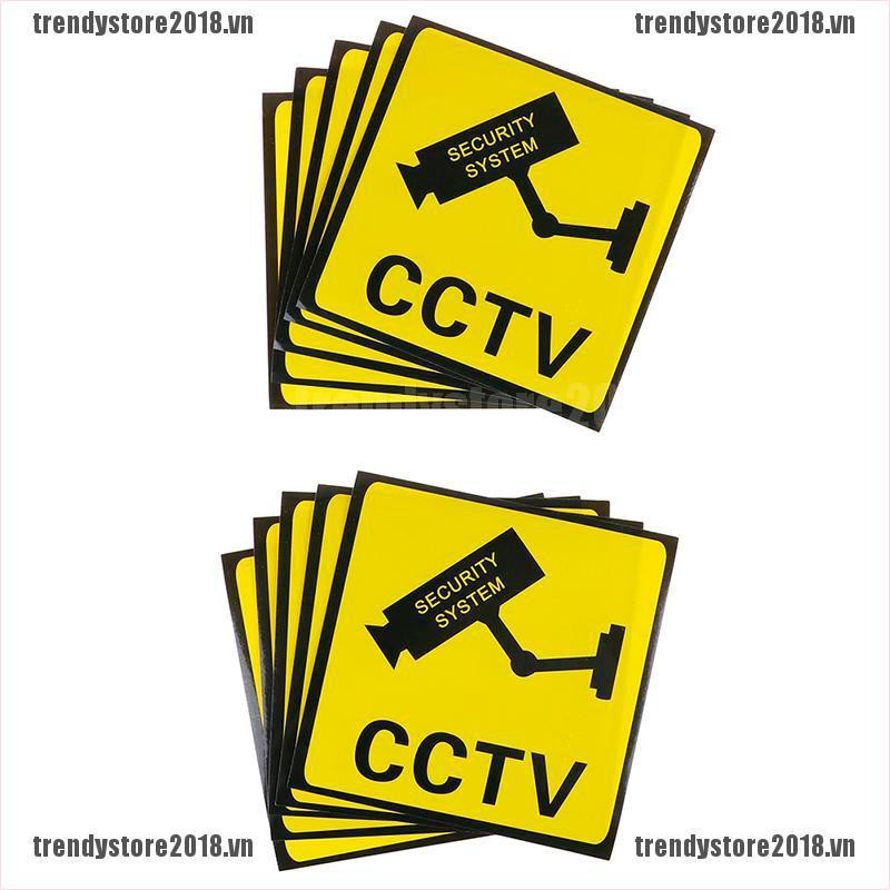 Set 10 Miếng Dán Cảnh Báo Có CCTV