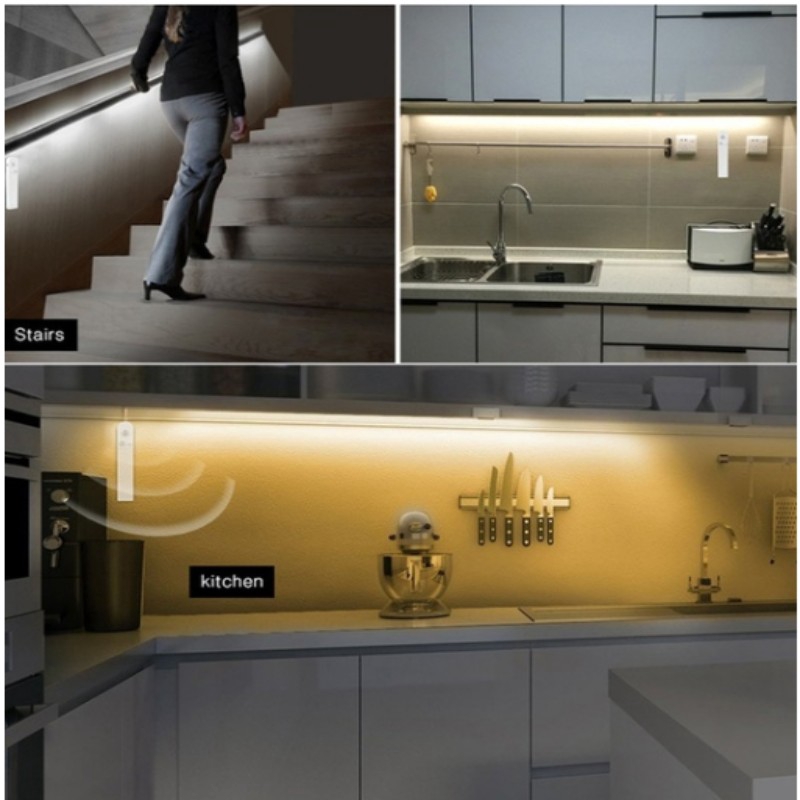 Đèn LED cảm biến chuyển động PIR không dây độc đáo trang trí nội thất gia đình