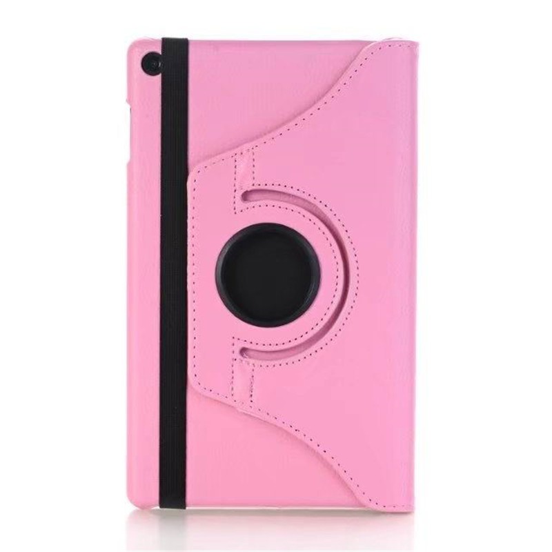 For Amazon Kindle Fire HD 8 2016/2017+Stylus Pen 360 Degree Rotate Stand Leather Tablet Case Cover