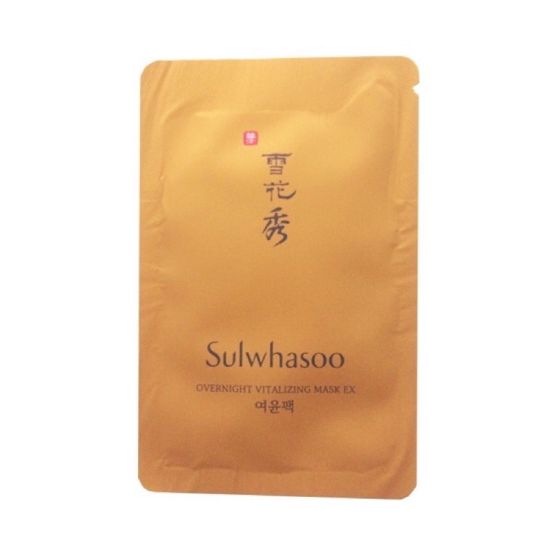 Mặt Nạ Ngủ Dưỡng Ẩm Da  Sulwashoo Vitalizing Mask 3ml date 12/2023(1 gói)