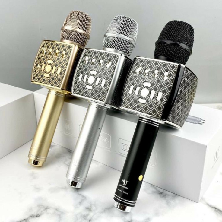 Mic hát karaoke bluetooth SD08 (Mic SD08-Sd10-SD17-SD18-YS90-YS91-YS92-YS93-YS95-L698) 3 in 1 loa to Mic Bass cực chuẩn