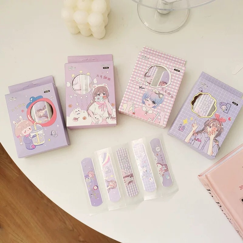 Băng dán cá nhân hình heo hồng KHÔNG THẤM NƯỚC, băng Urgo Zanmoo