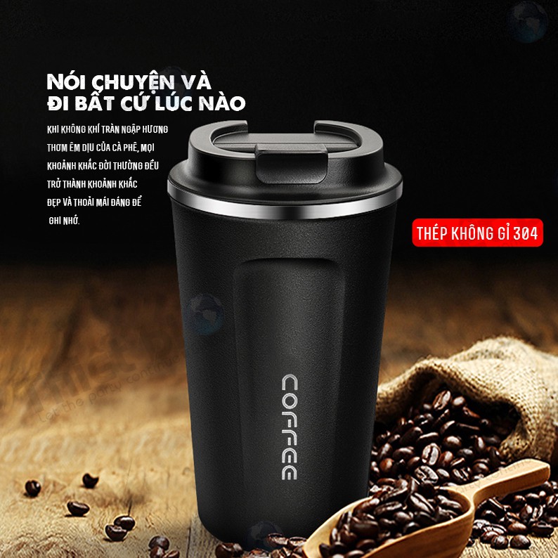 Cốc Giữ Nhiệt Coffee S6 Lõi Inox 304 Bền Đẹp Ly Pha Cà Phê Giữ Nhiệt Đến 8h Chống Tràn Cafe