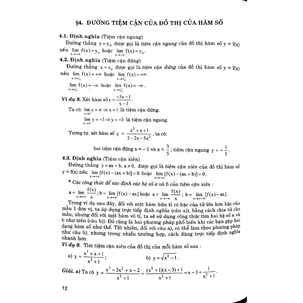 Sách - Phương Pháp Giải Toán Tự Luận & Trắc Nghiệm Giải Tích 12