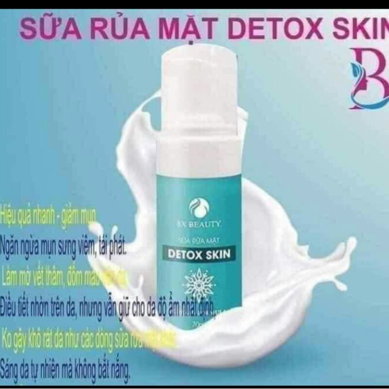 SỮA RỬA MẶT DETOX SKIN  8X BEAUTY DẠNG BỌT