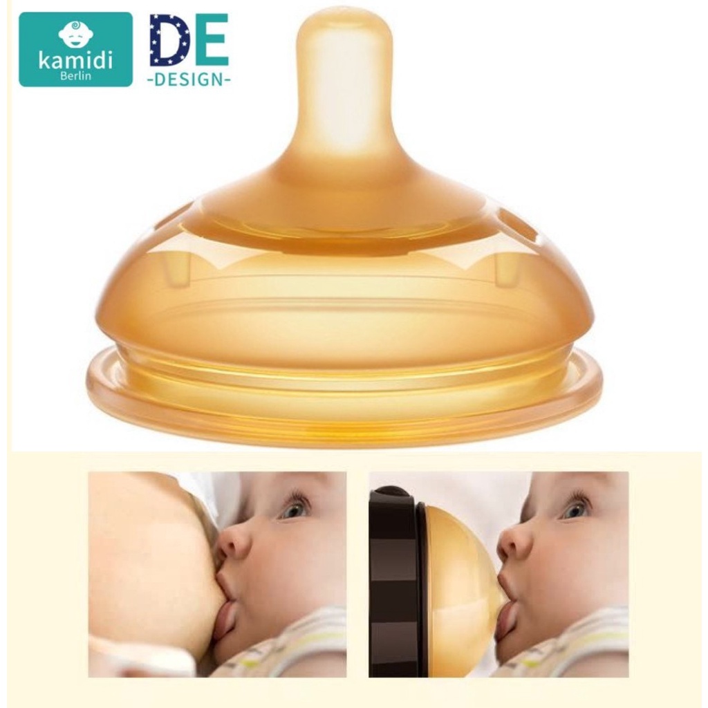 🔥Bình sữa KAMIDI Silicon  Cao Cấp🔥 chuyên dùng tập ti bình cho các bé khó ti, không chịu ti bình 150ml và 250ml.