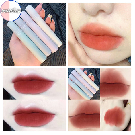 [Hàng mới về] Son Môi Chống Thấm Nước Lâu Trôi Màu Nhung Mờ Thời Trang Dành Cho Nữ