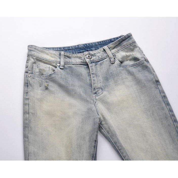 ⚡️[CHỈ 1 NGÀY] - Quần jeans nam rách gối skinny blue, quần bò nam rách gối | BigBuy360 - bigbuy360.vn