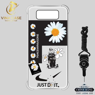 Ốp lưng Samsung Note 8 Hoa Cúc Peaceminusone chống sốc trong(sản phẩm có 6 mẫu)-Tặng kèm dây đeo điện thoại