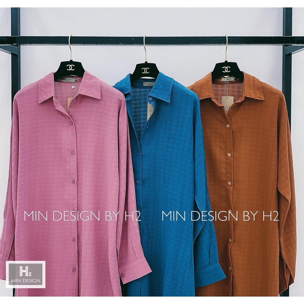 Váy Đầm Sơ Mi Kẻ Ô Tay Dài | Smide Clothing