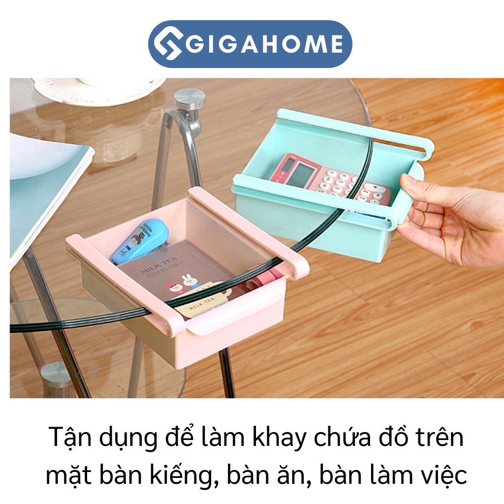 Khay Nhựa Cài Tủ Lạnh, Bàn Học Để Đồ Dùng Tiện Dụng GIGAHOME Tiết Kiệm Không Gian 3274