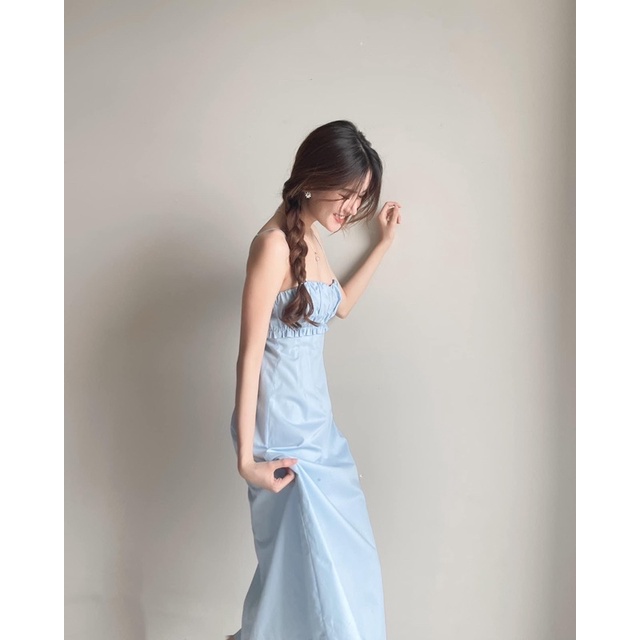 ĐẦM MIDI 2S MINT NHÍU NGỰC✨