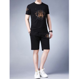 Bộ Quần Áo Thun Nam Cao Cấp, Đồ Bộ Hè In Hình Hổ Vàng Chất Thun Cotton Mát Lạnh - BN252 - Shopmens