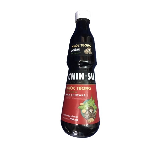 1 chai nước tương Chinsu vị nấm Shiitake 700ml - Chinsu nước tương chiết xuất từ nấm Shiitake - Thơm ngon hảo hạng