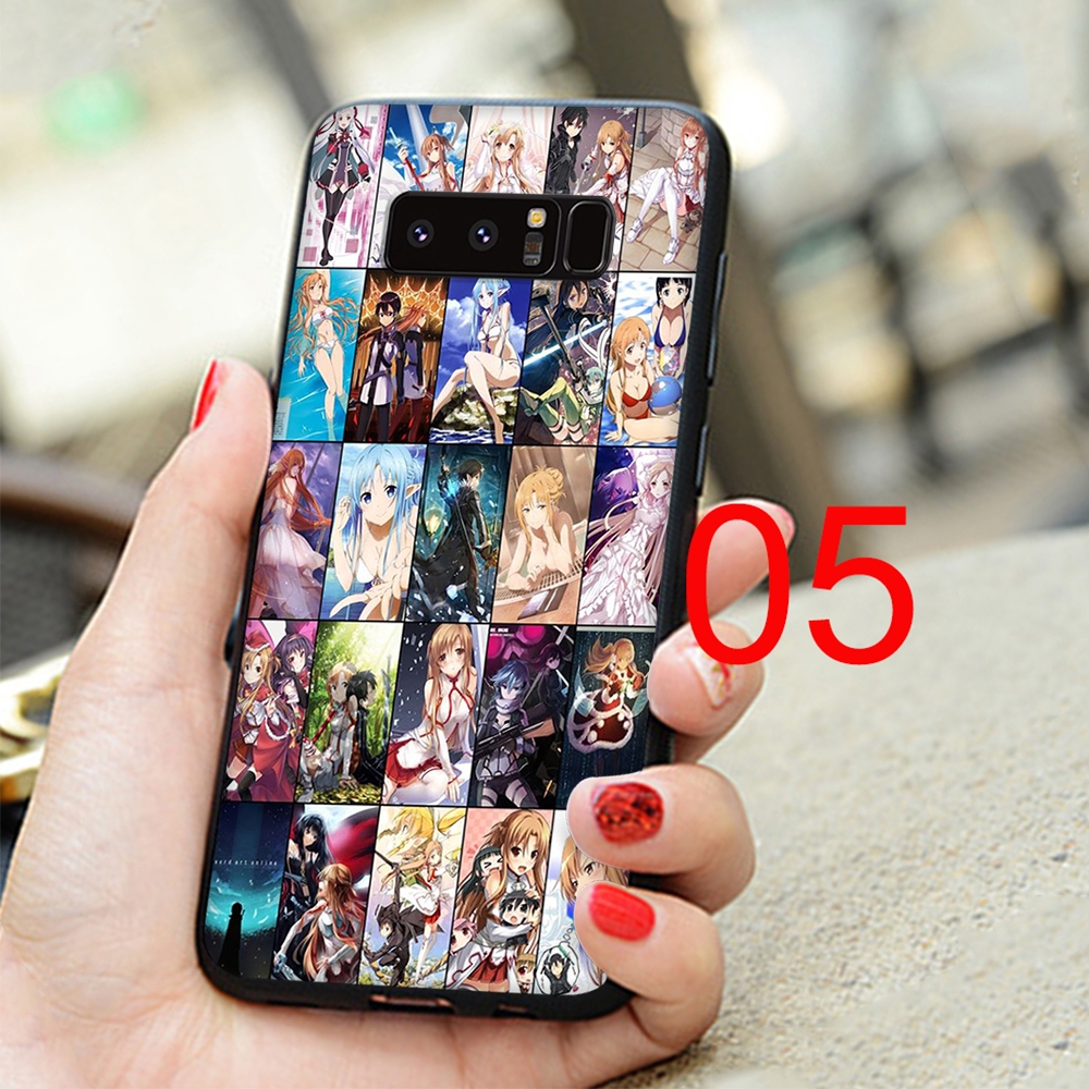 Ốp Điện Thoại Silicon Mềm Hình Sword Art Online Ii Cho Samsung Galaxy Note 8 9 J6 M10 M20 M30 S6 Edge No169