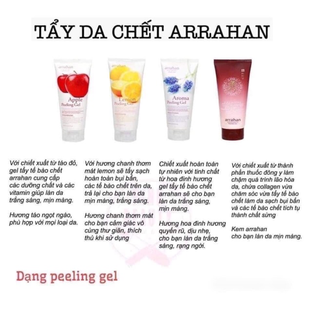 Tẩy Tế Bào Chết  Arahan 180ML