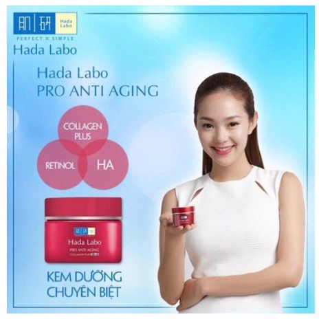 Kem dưỡng ẩm, trắng da, cải thiện lão hóa da Hada Labo 50g